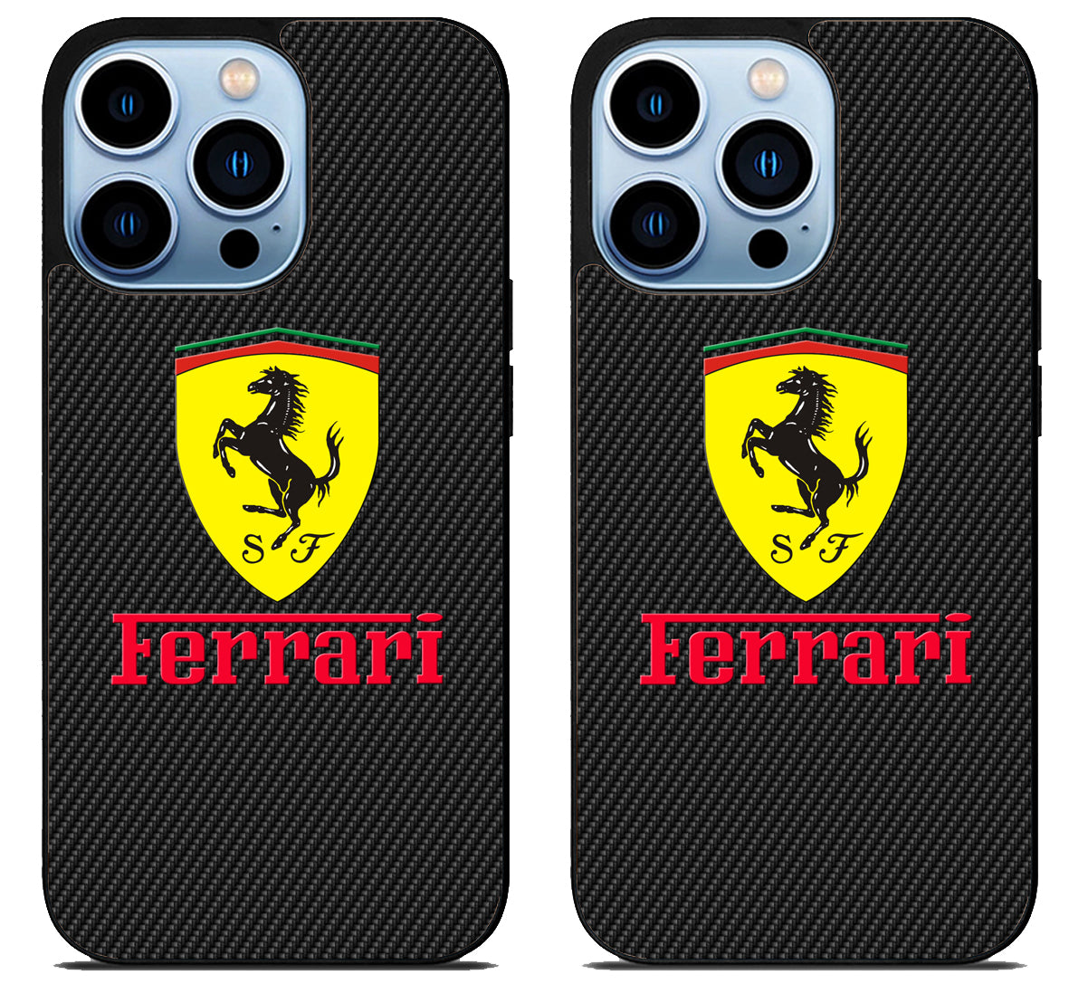 Ferrari Black Carbon iPhone 15 Pro | iPhone 15 Pro Max Case