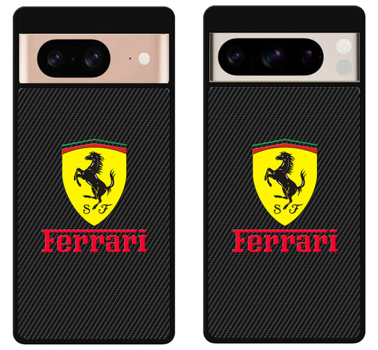 Ferrari Black Carbon Google Pixel 8 | 8 Pro Case