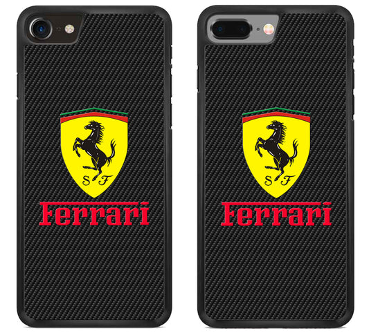 Ferrari Black Carbon iPhone 8 | 8 Plus Case
