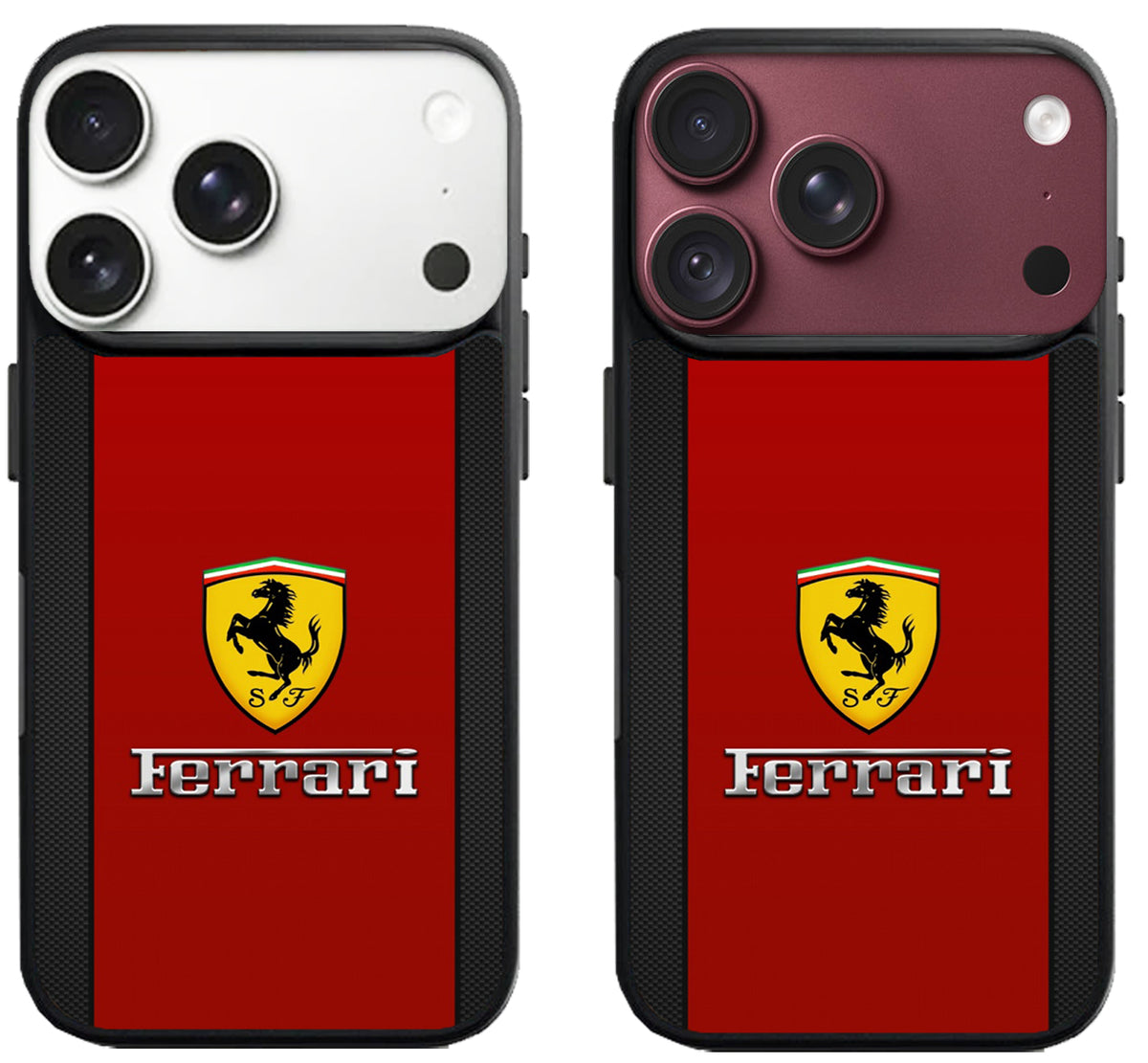 Ferrari Logo Red Carbon iPhone 18 Pro | 18 Pro Max Case