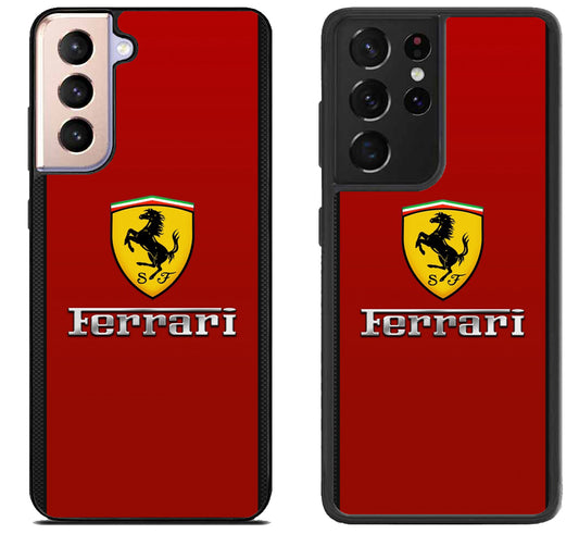 Ferrari Logo Red Samsung Galaxy S21 | S21 FE | S21+ | S21 Ultra Case