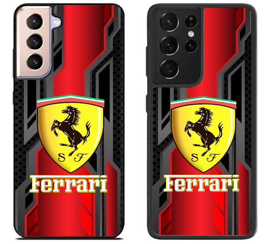 Ferrari Red Metallic Samsung Galaxy S21 | S21 FE | S21+ | S21 Ultra Case