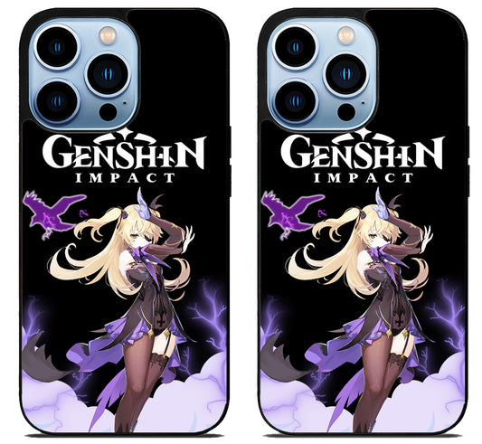 Fischl Genshin Impact iPhone 15 Pro | iPhone 15 Pro Max Case
