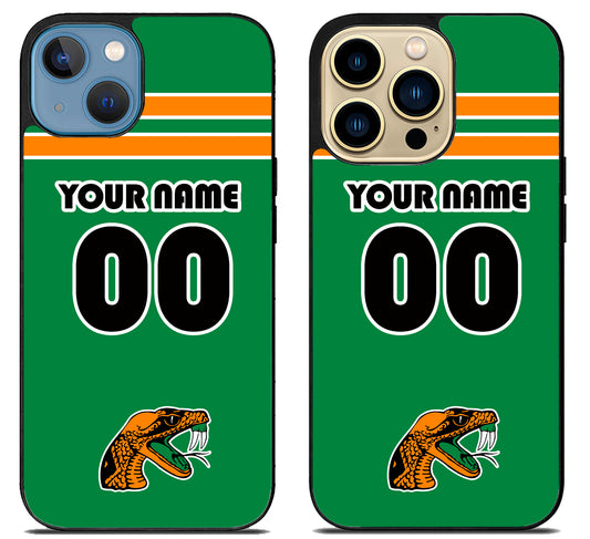 Custom Personalized Florida A&M Rattlers iPhone 14 | 14 Plus | 14 Pro | 14 Pro Max Case