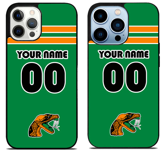 Custom Personalized Florida A&M Rattlers iPhone 15 Pro | iPhone 15 Pro Max Case