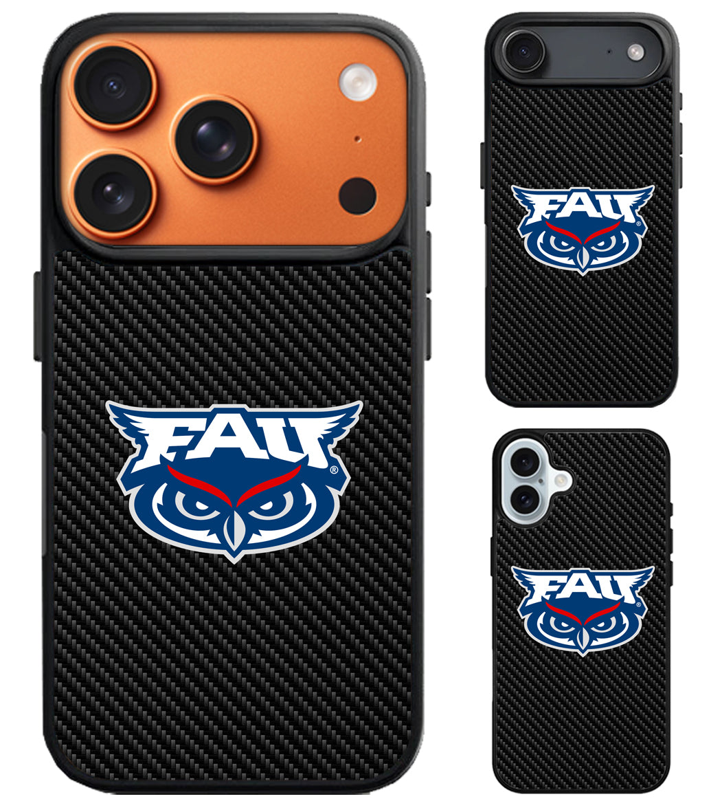 Florida Atlantic Owls Carbon iPhone Air | iPhone 17 | 17 Pro | 17 Pro Max Case