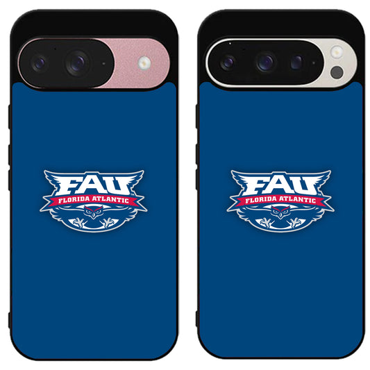 Florida Atlantic Owls Logo Blue Google Pixel 9 | 9 Pro | 9 Pro XL Case