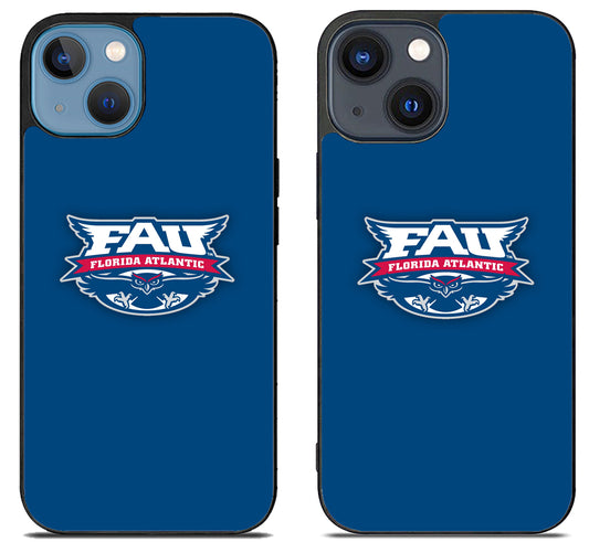 Florida Atlantic Owls Logo Blue iPhone 15 | iPhone 15 Plus Case
