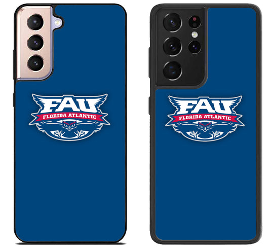 Florida Atlantic Owls Logo Blue Samsung Galaxy S21 | S21 FE | S21+ | S21 Ultra Case