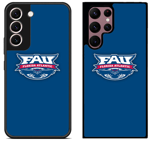 Florida Atlantic Owls Logo Blue Samsung Galaxy S22 | S22+ | S22 Ultra Case