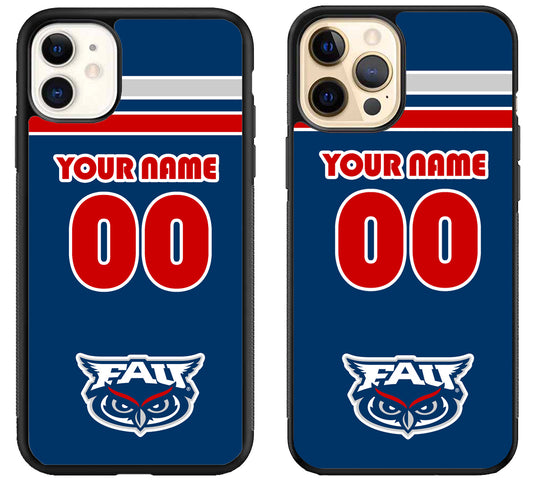 Custom Personalized Florida Atlantic Owls iPhone 12 | 12 Mini | 12 Pro | 12 Pro Max Case