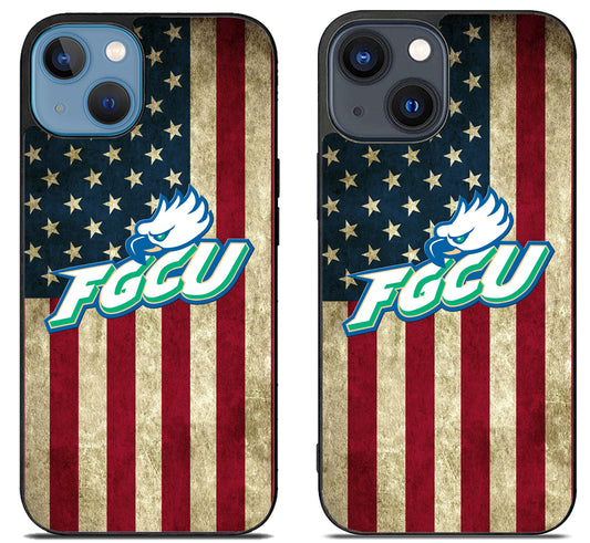 Florida Gulf Coast Eagles Flag iPhone 15 | iPhone 15 Plus Case