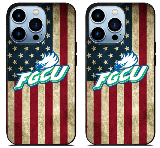 Florida Gulf Coast Eagles Flag iPhone 15 Pro | iPhone 15 Pro Max Case
