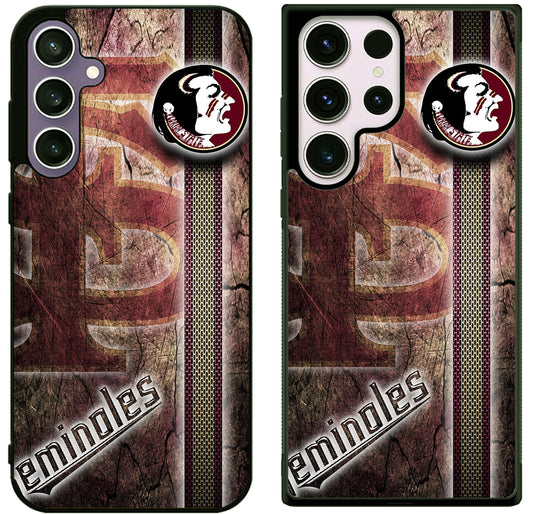 Florida State Seminoles Artwork Samsung Galaxy S25 | S25 Edge | S25 FE | S25 Plus | S25 Ultra Case