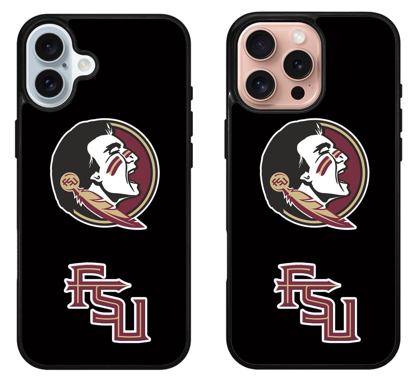 Florida State Seminoles Black iPhone 16 | 16 Plus | 16 Pro | 16 Pro Max Case
