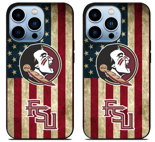 Florida State Seminoles Flag iPhone 15 Pro | iPhone 15 Pro Max Case