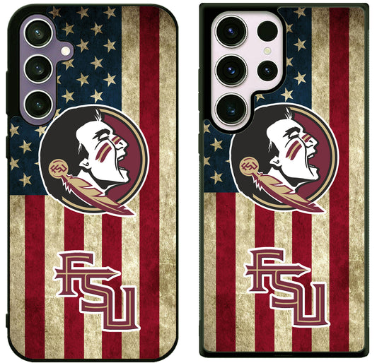 Florida State Seminoles Flag Samsung Galaxy S25 | S25 Edge | S25 FE | S25 Plus | S25 Ultra Case