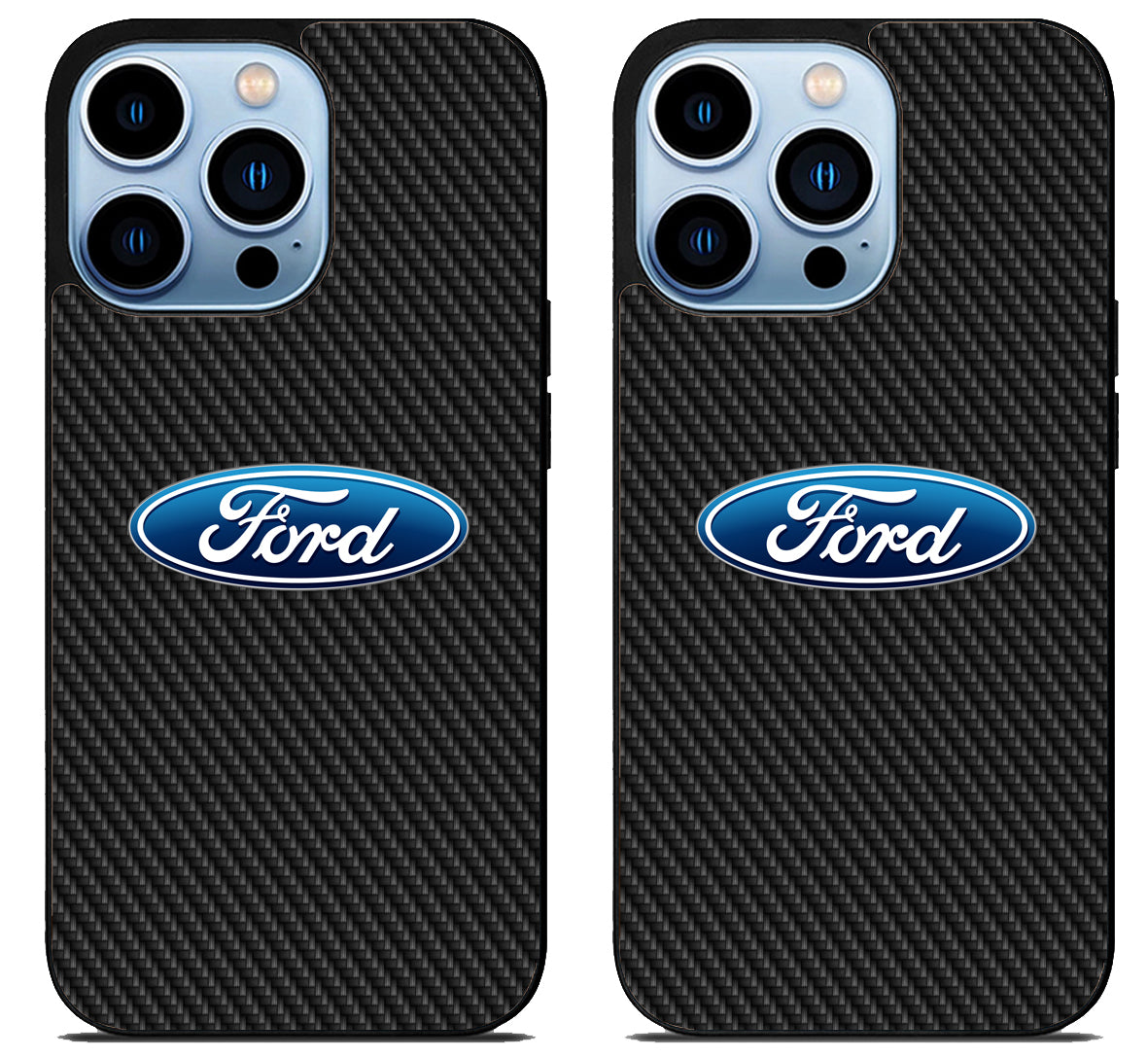 Ford Logo Carbon iPhone 15 Pro | iPhone 15 Pro Max Case