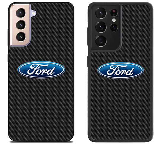 Ford Logo Carbon Samsung Galaxy S21 | S21 FE | S21+ | S21 Ultra Case
