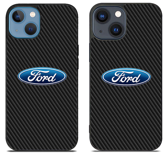 Ford Logo Carbon iPhone 15 | iPhone 15 Plus Case