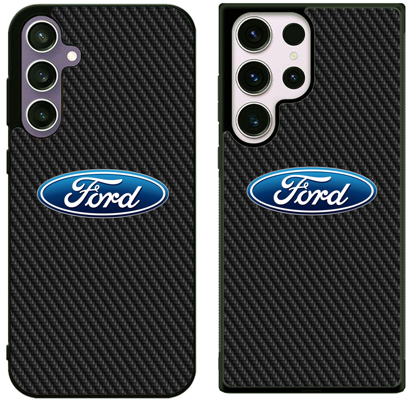 Ford Logo Carbon Samsung Galaxy S25 | S25 Edge | S25 FE | S25 Plus | S25 Ultra Case
