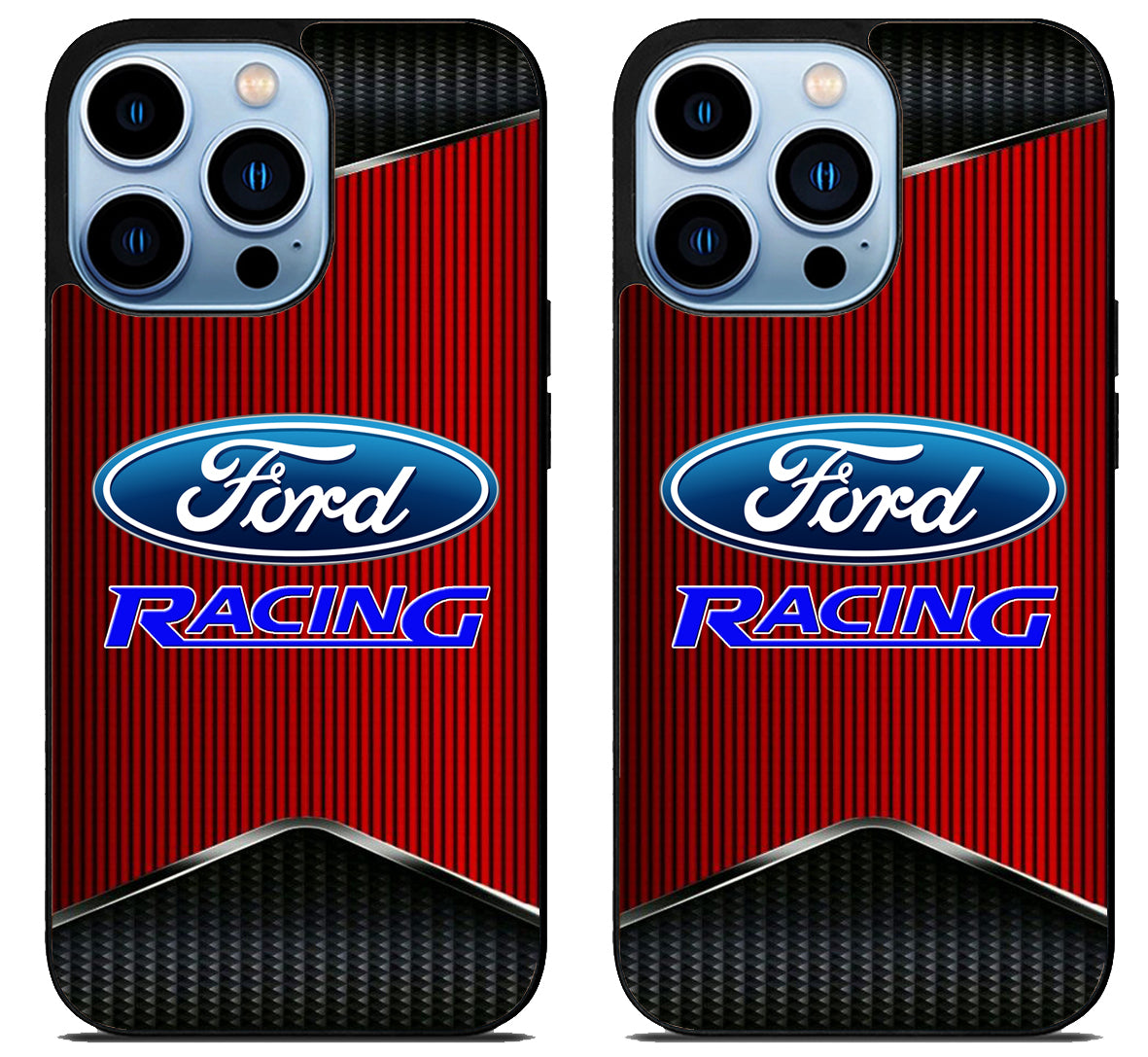 Ford Logo Metallic iPhone 15 Pro | iPhone 15 Pro Max Case