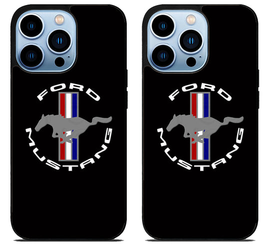 Ford Mustang Black iPhone 15 Pro | iPhone 15 Pro Max Case
