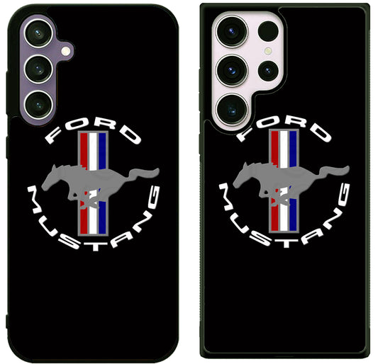 Ford Mustang Black Samsung Galaxy S25 | S25 Edge | S25 FE | S25 Plus | S25 Ultra Case