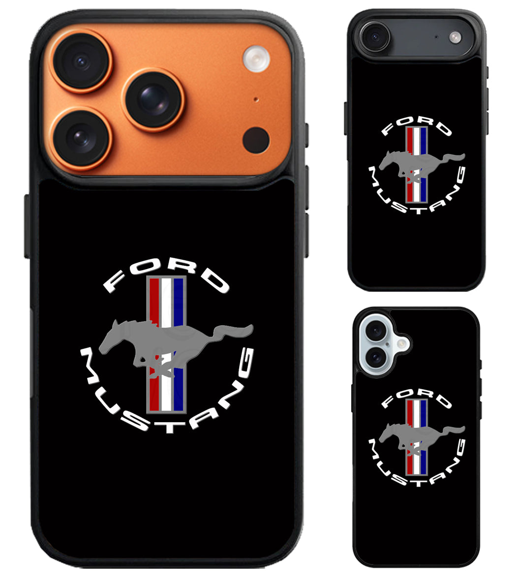 Ford Mustang Black iPhone Air | iPhone 17 | 17 Pro | 17 Pro Max Case
