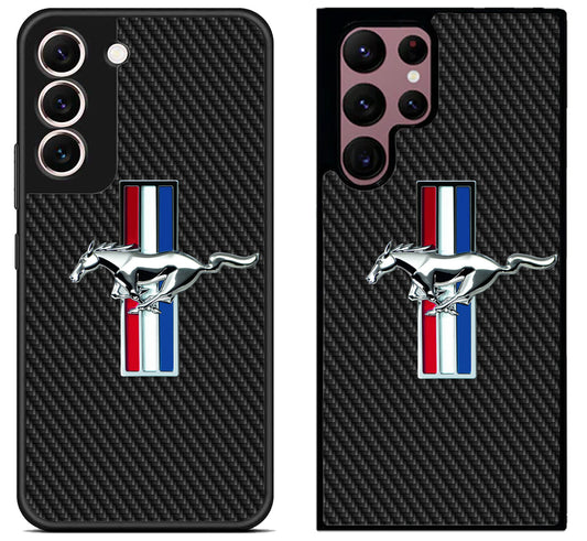 Ford Mustang Carbon Logo Samsung Galaxy S22 | S22+ | S22 Ultra Case