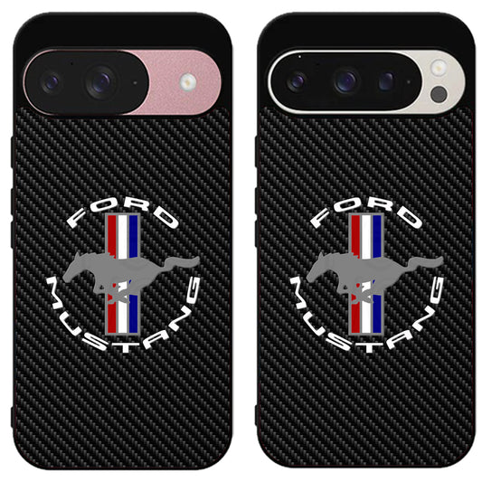 Ford Mustang Carbon Google Pixel 9 | 9 Pro | 9 Pro XL Case
