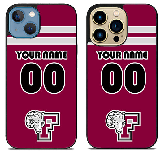 Custom Personalized Fordham Rams iPhone 14 | 14 Plus | 14 Pro | 14 Pro Max Case