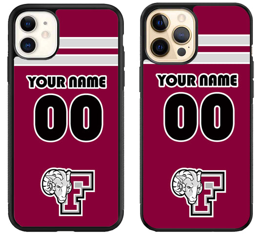 Custom Personalized Fordham Rams iPhone 12 | 12 Mini | 12 Pro | 12 Pro Max Case