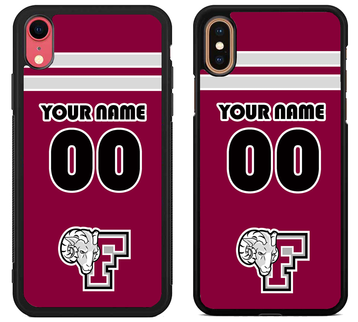 Custom Personalized Fordham Rams iPhone X | Xs | Xr | Xs Max Case