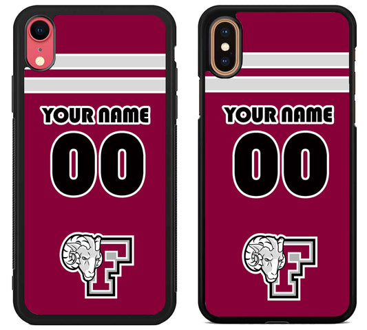 Custom Personalized Fordham Rams iPhone X | Xs | Xr | Xs Max Case