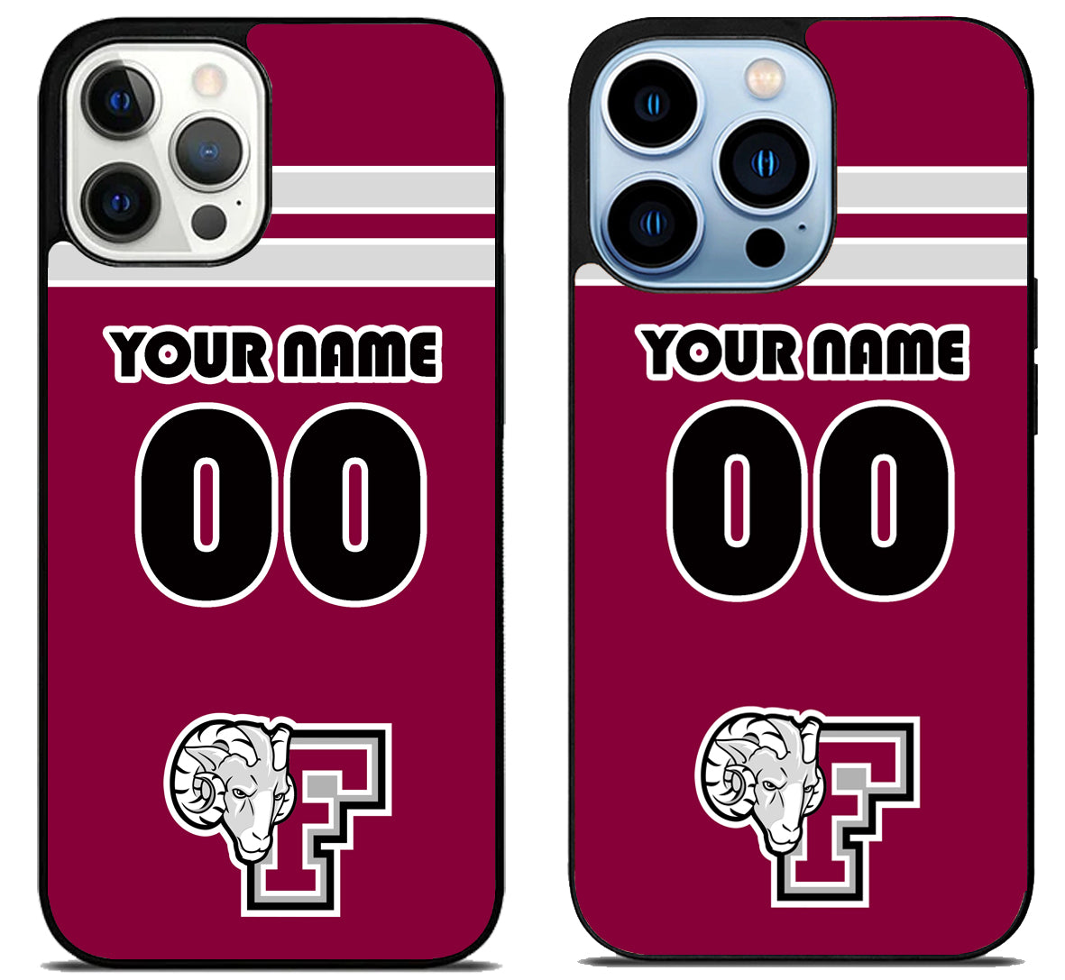 Custom Personalized Fordham Rams iPhone 15 Pro | iPhone 15 Pro Max Case