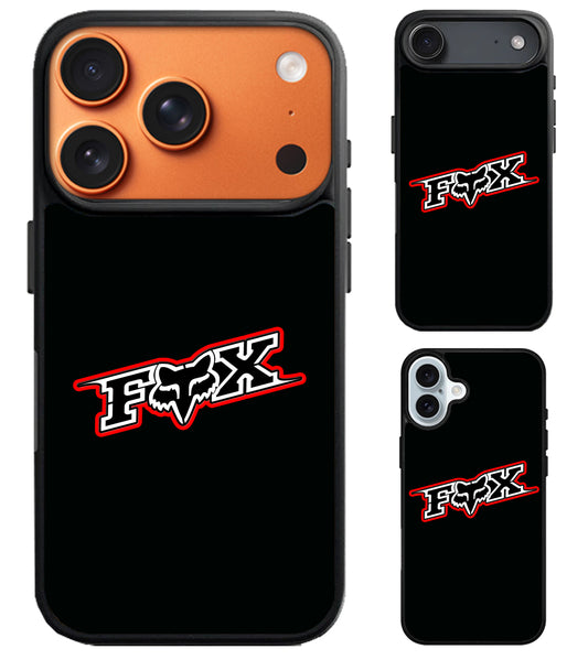 Fox Racing Black iPhone Air | iPhone 17 | 17 Pro | 17 Pro Max Case