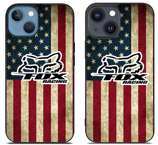 Fox Racing Flag iPhone 15 | iPhone 15 Plus Case