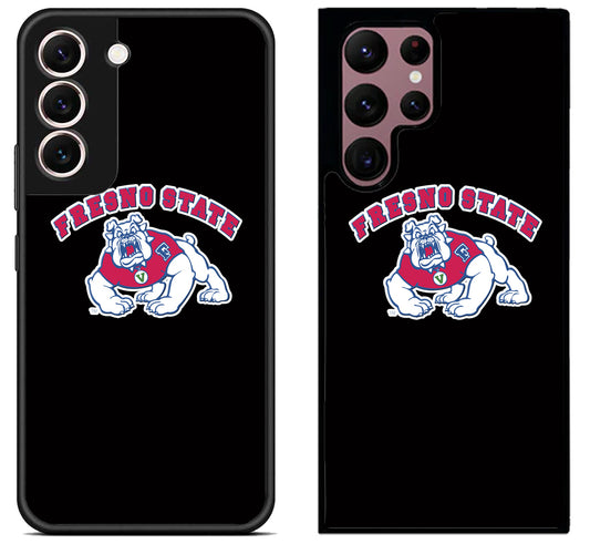 Fresno State Bulldogs Black Samsung Galaxy S22 | S22+ | S22 Ultra Case