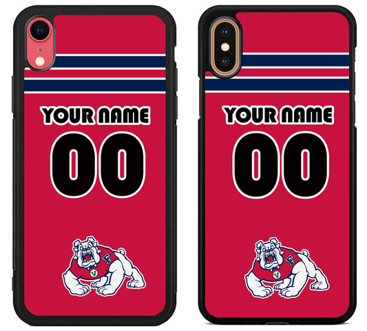 Custom Personalized Fresno State Bulldogs iPhone X | Xs | Xr | Xs Max Case