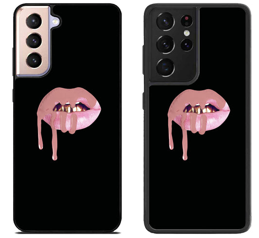 Frosted Pink Lips Samsung Galaxy S21 | S21 FE | S21+ | S21 Ultra Case