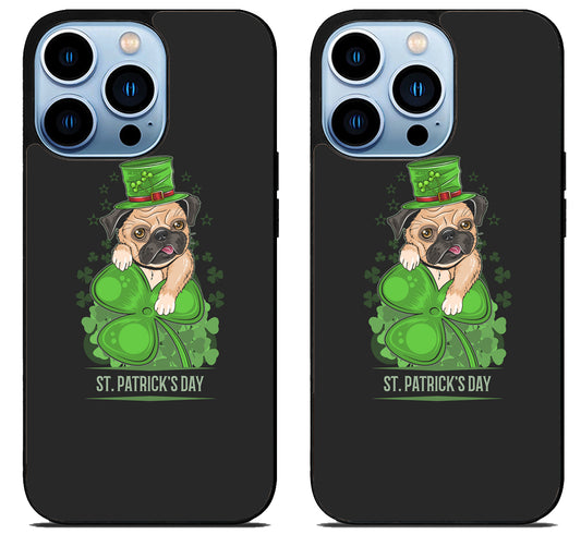 Funny Pug St Patrick’s Day iPhone 15 Pro | iPhone 15 Pro Max Case
