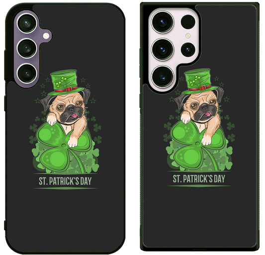 Funny Pug St Patrick’s Day Samsung Galaxy S25 | S25 Edge | S25 FE | S25 Plus | S25 Ultra Case