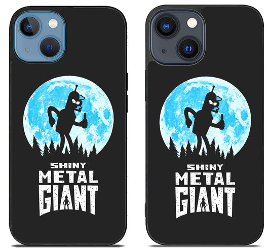 Futurama Bender Metal Giants iPhone 15 | iPhone 15 Plus Case