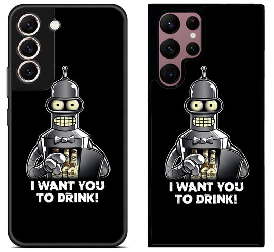 Futurama Want to Drink Samsung Galaxy S22 | S22+ | S22 Ultra Case