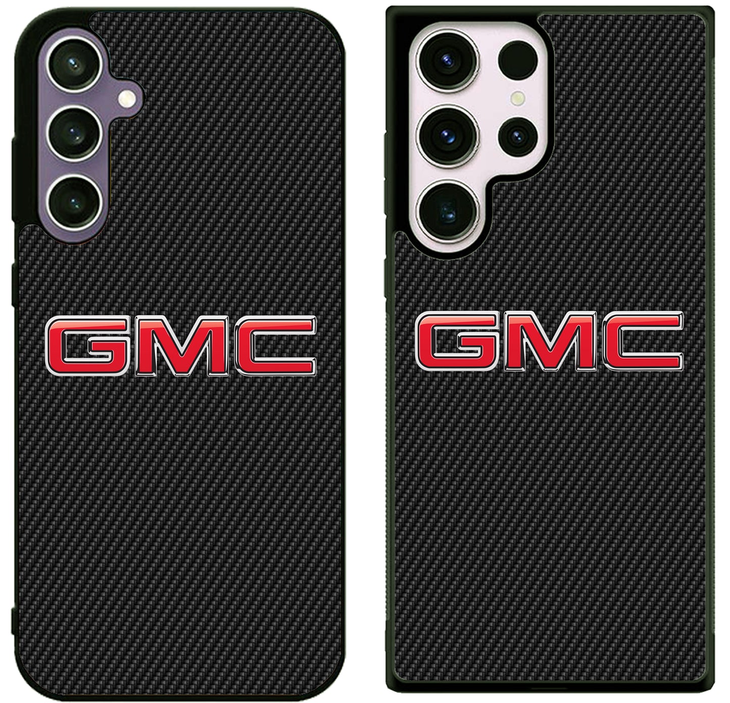 GMC Logo Black Carbon Samsung Galaxy S25 | S25 Edge | S25 FE | S25 Plus | S25 Ultra Case