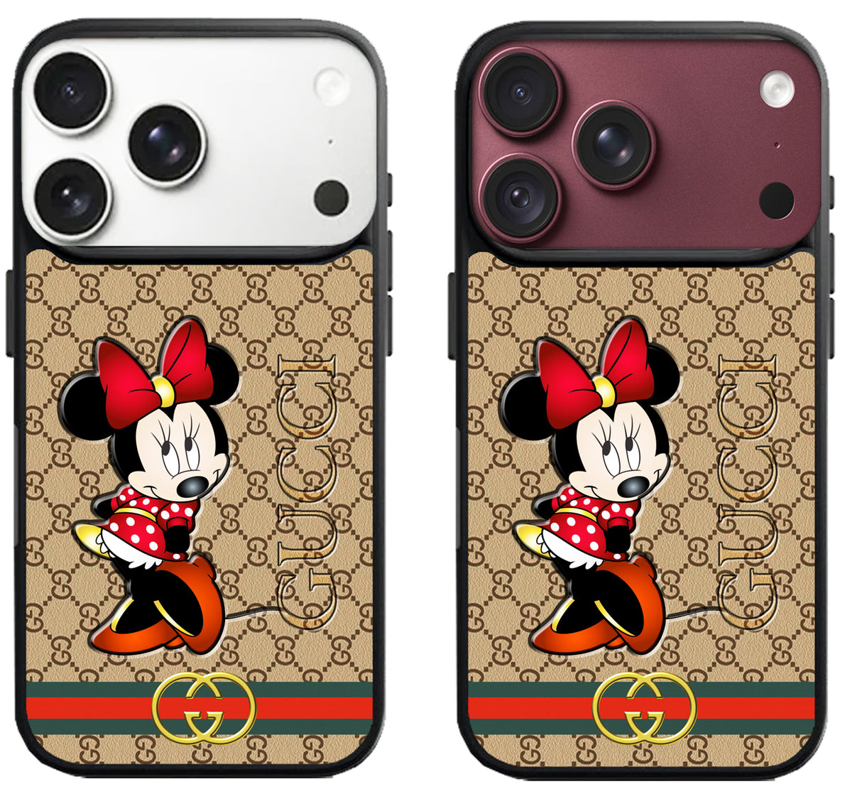 Cute Minnie Mouse Pattern Gucci iPhone 18 Pro | 18 Pro Max Case