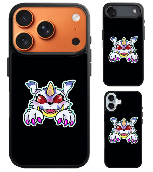 Gabumon Digimon Black iPhone Air | iPhone 17 | 17 Pro | 17 Pro Max Case