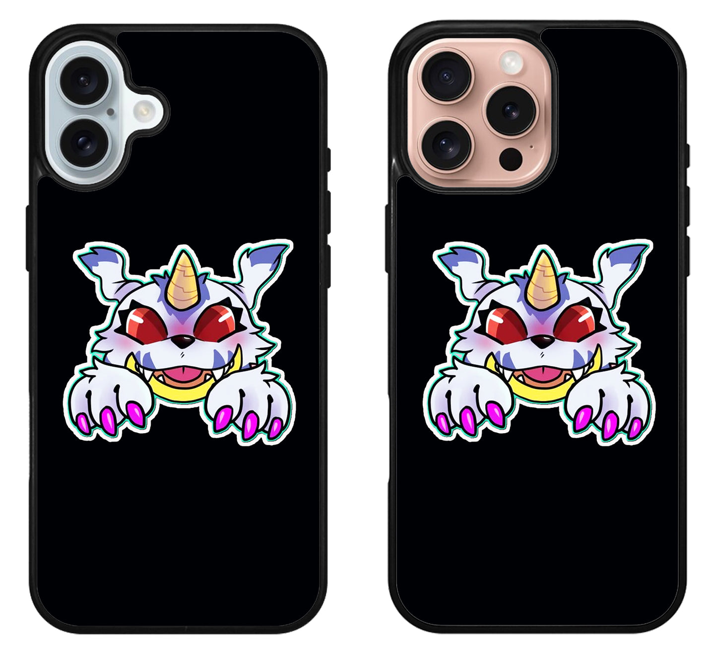 Gabumon Digimon Black iPhone 16 | 16 Plus | 16 Pro | 16 Pro Max Case