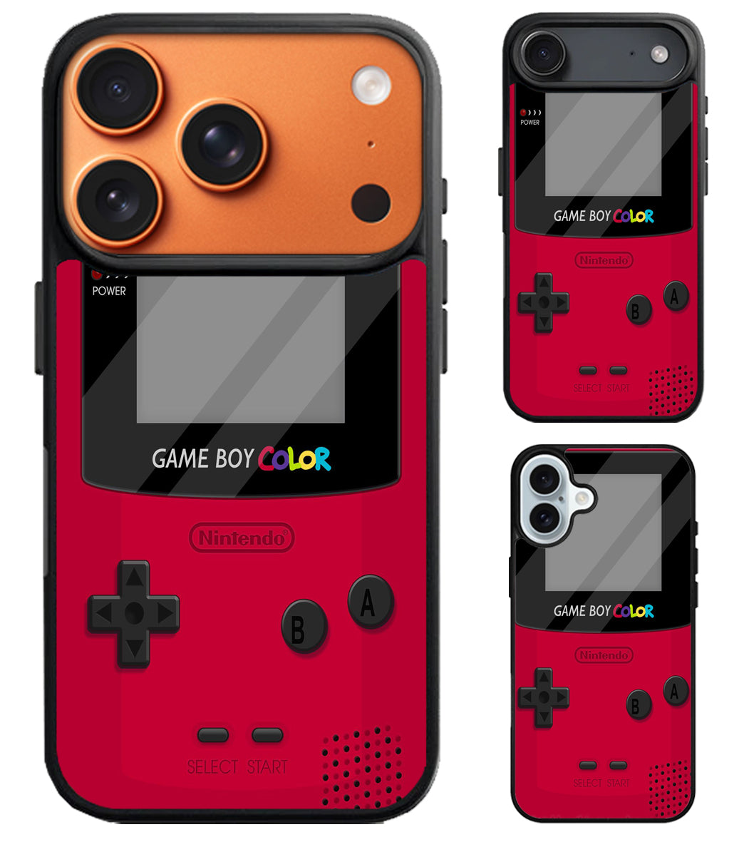 Game Boy Color Red iPhone Air | iPhone 17 | 17 Pro | 17 Pro Max Case